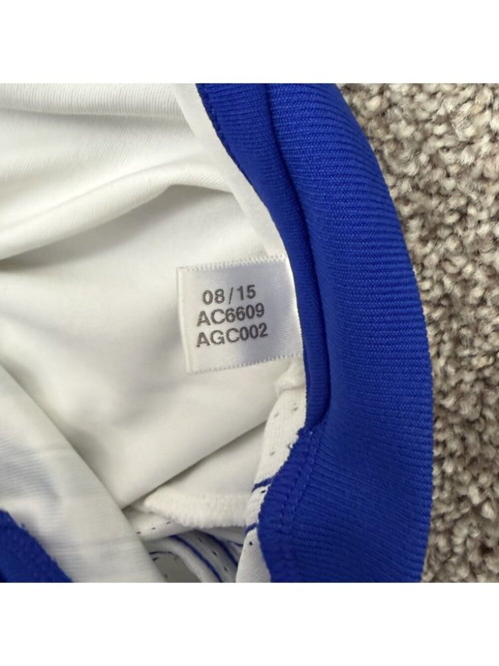 adidas Men's Bosnia and Herzegovina National Soccer Jersey Size M White Blue EUC - Picture 10 of 11
